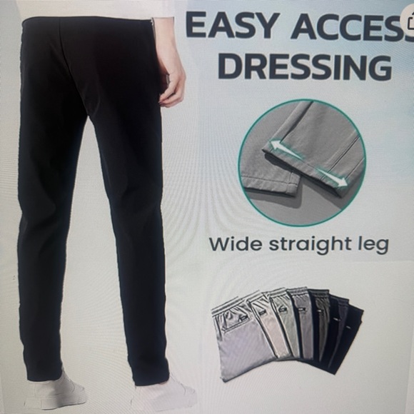 NEW📌Glide 2 Men Pants Quick Dry Pull-On Stretch Pants, Mens Drawstring Pants